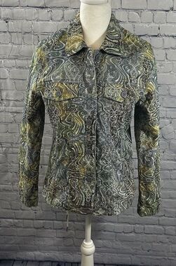 Vintage Joni B Fitted Embroidered Button Down Concert/Western/Retro Blazer Sz Sm